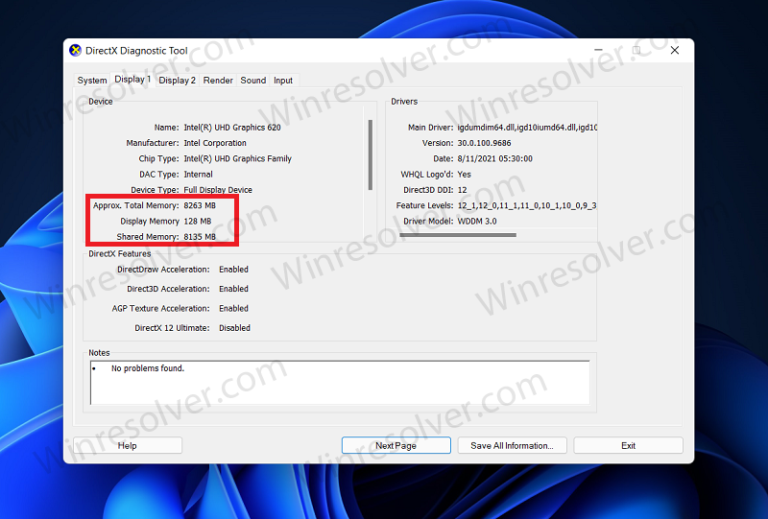 Various Ways To Check How much VRAM You Have in Windows