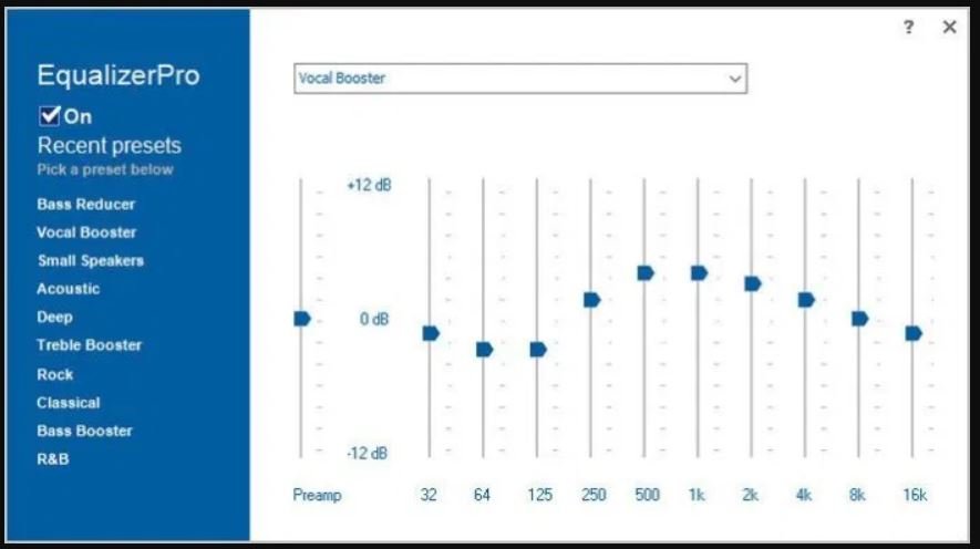 windows 11 equalizer