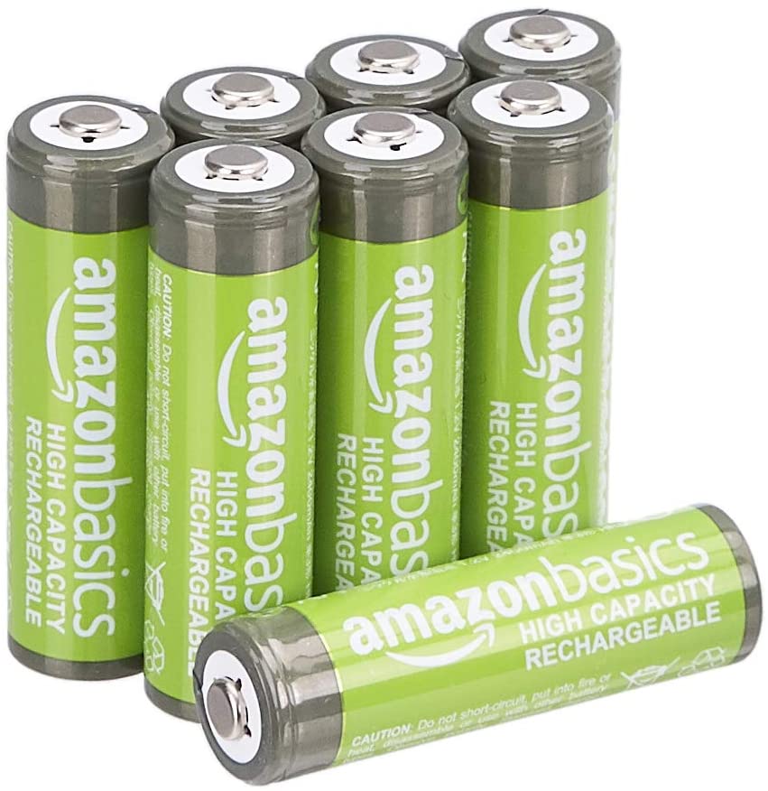 Pack of 8 AA Rechargeable Batteries